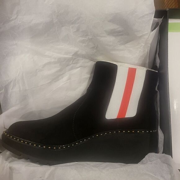 CECELIA NEW YORK Gemma Suede Boots in Black Suede Size 8.5 - Picture 5 of 8